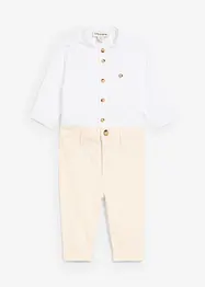 Body-Hemd und Chinohose aus reiner Baumwolle (2-tlg.Set), bonprix
