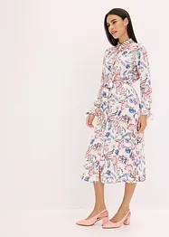 bedrucktes Blusenkleid aus fließender Viskose, bonprix