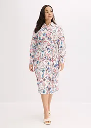 bedrucktes Blusenkleid aus fließender Viskose, bonprix