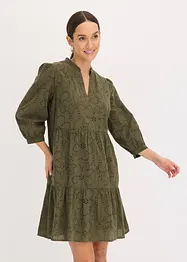 Tunika-Kleid mit Lochstickerei, bonprix