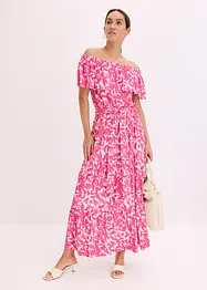 Carmen-Midikleid aus softem Viskose-Mix, bonprix
