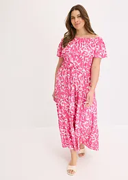 Carmen-Midikleid aus softem Viskose-Mix, bonprix