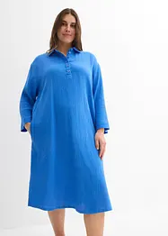 Hemdblusenkleid aus Musselin, bonprix