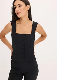 Blusentop mit Knopfleiste, bonprix