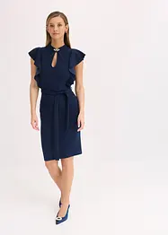 Etuikleid mit Accessoire-Verschluss am Ausschnitt, bonprix