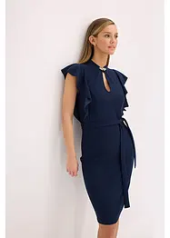 Etuikleid mit Accessoire-Verschluss am Ausschnitt, bonprix
