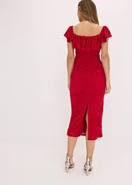 Spitzenkleid mit drapierten Ärmel, bonprix