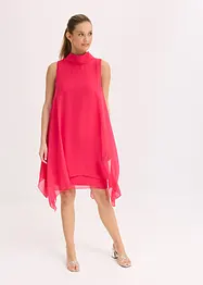 Chiffonkleid mit Schalkragen, bonprix