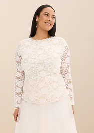 Langarmshirt aus Spitze, bonprix