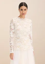 Langarmshirt aus Spitze, bonprix
