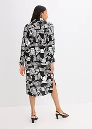 bedrucktes Blusenkleid aus leichtem Leinen-Mix, bonprix