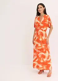 Maxikleid mit Batik-Print aus softem Viskose-Mix, bonprix