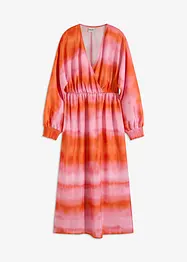 Satin-Midikleid mit Batik-Print, bonprix