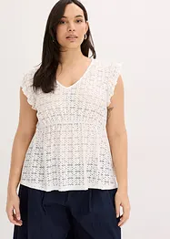 Shirt mit Lochstickerei, bonprix