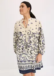 Kurzes Boho-Kleid im Leinen-Look, bonprix