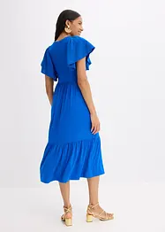Jerseykleid mit Lochstickerei aus softem Viskose-Mix, bonprix