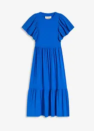 Jerseykleid mit Lochstickerei aus softem Viskose-Mix, bonprix