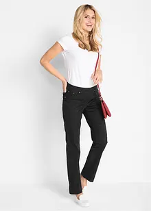 Straight Jeans, Mid Waist, Rippbund, bonprix