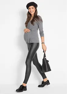 Umstands-Leggings in Lederoptik, Skinny, bonprix