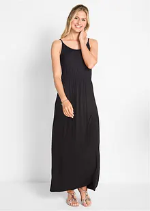 Maxikleid, tailliert aus fließendem Viskose Mix, bonprix