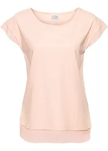 Boxy-Shirt mit Spitze, bonprix