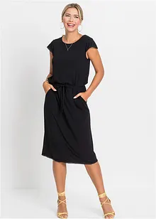 Midi-Jerseykleid aus nachhaltiger Viskose mit Elasthan, bonprix
