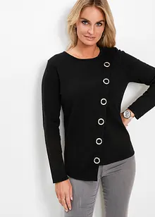 Feinstrickpullover mit Nietendetails, bonprix