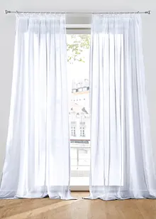 Gardine aus feiner Batist Struktur (1er Pack), bonprix