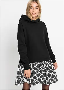 Sweatkleid in 2-in-1 Optik, bonprix