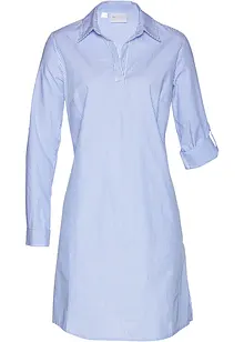 Hemdblusenkleid aus reiner Baumwolle, bonprix