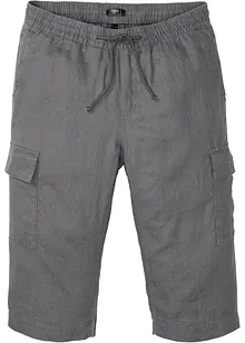 Regular Fit Cargo-Bermuda mit Leinen, bonprix