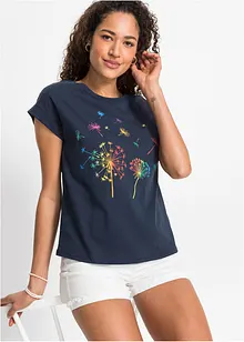 T-Shirt mit floralem Print, bonprix