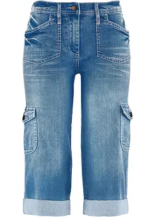 Cargo Jeans, Mid Waist, Stretch, bonprix