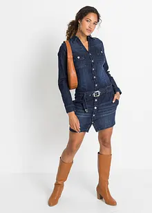 Jeans Kleid mit Gürtel, bonprix