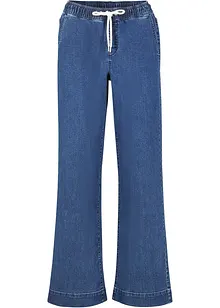 Wide Leg Jeans Mid Waist, Stretch, bonprix