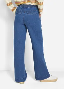 Wide Leg Jeans Mid Waist, Stretch, bonprix