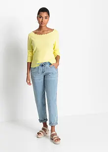 Barrel-Jeans, Mid Waist, Bequembund, bonprix