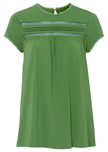 Baumwoll-Shirt mit Spitze, bonprix