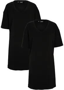 Oversize-Kleid mit aus reiner Baumwolle (2er Pack), bonprix
