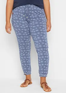 Jersey-Hose mit Druck aus weichem Viskose-Mix, bonprix