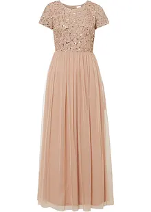 Maxikleid mit Paillettenstickerei, bonprix