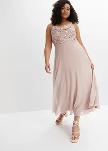 Trägerkleid mit Paillettenstickerei, bonprix