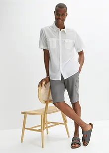 Mikrofaser Cargo-Bermuda mit Komfortschnitt, Regular Fit, bonprix