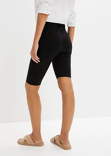 Bequeme High-Waist-Radler aus Rippjersey, bonprix