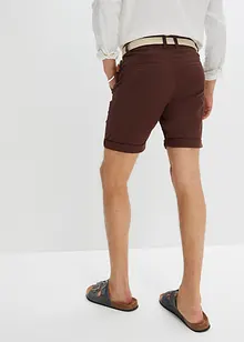 Stretch-Chino-Bermuda mit Gürtel, Regular Fit, bonprix