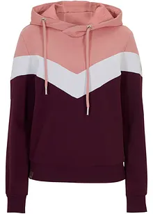 Kapuzensweatshirt mit großem Kragen, bonprix