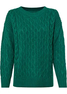 Strickpullover mit Zopfmuster, bonprix