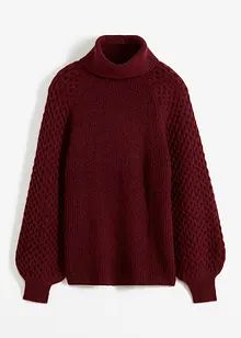 Grobstrick-Pullover mit Zopfmuster, bonprix