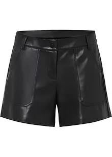 Lederimitat-Shorts, bonprix