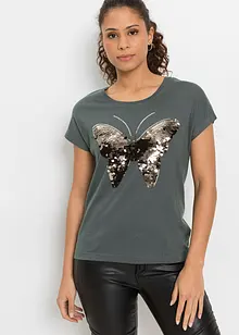 Shirt mit Pailletten, bonprix